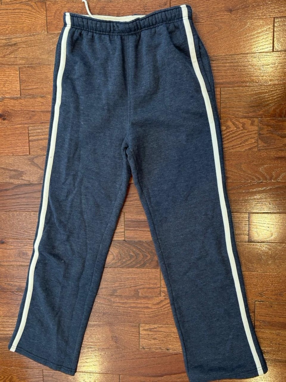 wild fable Navy Sweatpants with White Side Stripes